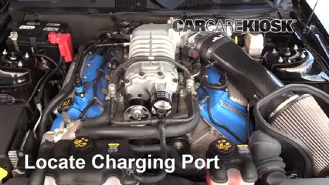 2011 Ford Mustang Shelby GT500 5.4L V8 Supercharged Coupe Climatisation Ajouter du réfrigérant